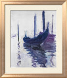 Gondeln Poster von Claude Monet