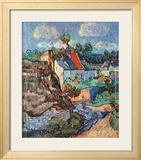 Houses at Auvers, c.1890 Pósters por Vincent van Gogh