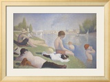 Baignade à Asnières Posters par Georges Seurat