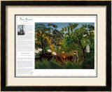 Obras maestras de arte: Paisaje exótico Láminas por Henri Rousseau