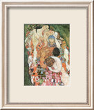 La mort et la vie (or) Affiches par Gustav Klimt