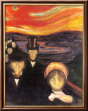 Anxiety, 1894 Poster von Edvard Munch