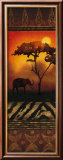 Elephant at Sunset Pósters por Nicola Rabbett