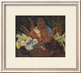 La marchande de fleurs Posters par Diego Rivera