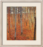 Beach Forest Framed Giclee Print by Gustav Klimt