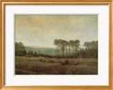 Après-midi Estampe encadrée par Caspar David Friedrich
