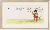 Feeding the Birds from Jennie's Hat Kunstdruck von Ezra Jack Keats