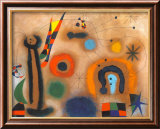 Libelle Mit Roten Flugeln Eine Schlange Jagend Posters par Joan Miró
