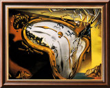 Weiche Uhr im Moment ihrer ersten Explosion, ca. 1954 Poster von Salvador Dalí