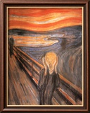 The Scream, c.1893 Art by Edvard Munch