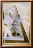 Erscheinung des Gesichts der Aphrodite von Knidos in einer Landschaft Kunst von Salvador Dalí