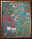 Bauerngarten mit Sonnenblumen - Detail Láminas por Gustav Klimt Bauerngarten mit Sonnenblumen - Detail Láminas por Gustav Klimt