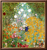 Flower Garden Prints by Gustav Klimt