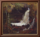 Chutes en forêt Affiche par Tom Thomson