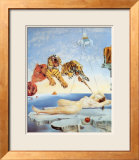 Traum, verursacht durch den Flug einer Biene um einen Granatapfel, eine Sekunde vor dem Aufwachen, ca. 1944 Kunstdrucke von Salvador Dalí