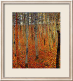 Beach Forest Framed Giclee Print by Gustav Klimt