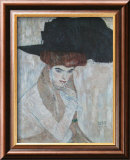 The Black Feather Hat, 1910 Póster por Gustav Klimt The Black Feather Hat, 1910 Póster por Gustav Klimt