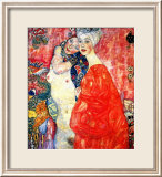 Amies Estampe encadrée par Gustav Klimt