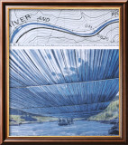 Over The River X: Project for Arkansas River Affischer av Christo Over The River X: Project for Arkansas River Affischer av Christo