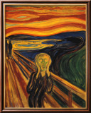 Le cri, vers 1893 Posters par Edvard Munch