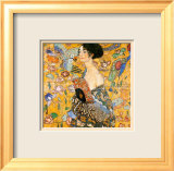 Dame à l'éventail Posters par Gustav Klimt
