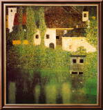 Palacio Kammer a orillas del lado Atter Lámina por Gustav Klimt
