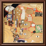 L'Accomplissement, frise dans l'hôtel Stoclet|Fulfillment, Stoclet Frieze, vers 1909 (détail) Posters par Gustav Klimt