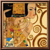 Expectation Póster por Gustav Klimt