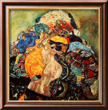 Baby Ingelijste gicléedruk van Gustav Klimt Baby Ingelijste gicléedruk van Gustav Klimt