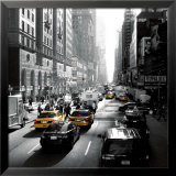 Sunset on Broadway, New York Affiche par Dominique Obadia