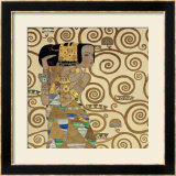 L'attente Affiche par Gustav Klimt