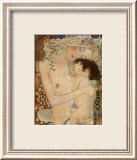 Mutter und Kind Poster von Gustav Klimt