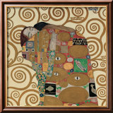 Fulfillment, Stoclet Frieze, c.1909 (detail) Art by Gustav Klimt