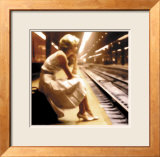 Girl at the Station Affiches par George Thomas