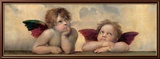 Détail de la Vierge de la chapelle Sixtine, vers 1514 Affiches par Raphael 
