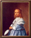 Kleines Mädchen in Blau Poster von Jan Cornelisz Verspronck