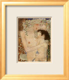 Madre e hija (detalle de Las tres edades de la mujer), ca.1905 Arte por Gustav Klimt