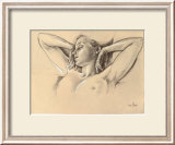 Etude pour bras en forme d'ailes Affiches par Francine Van Hove