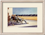 Gente al sol Lámina por Edward Hopper