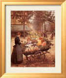 Charrette fleurie Affiches par Victor Gabriel Gilbert