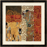 Deco Collage Detail (from Fulfillment, Stoclet Frieze) Affiches par Gustav Klimt