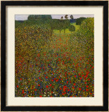 Field of Poppies Poster by Gustav Klimt