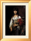 La chica de las flores Lámina por Alexei Alexeivich Harlamoff La chica de las flores Lámina por Alexei Alexeivich Harlamoff