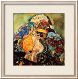 Gustav Klimt Baby Gerahmter Giclée-Druck von Gustav Klimt