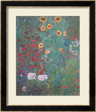 Bauerngarten mit Sonnenblumen - Detail Láminas por Gustav Klimt Bauerngarten mit Sonnenblumen - Detail Láminas por Gustav Klimt