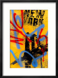 NYC (Yellow) Affiches par Bobby Hill