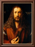 Self Portrait Estampe encadrée par Albrecht Dürer