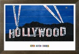 Hollywood Sign at Night Affiches par Aaron Foster