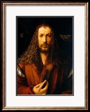 Self Portrait Estampe encadrée par Albrecht Dürer