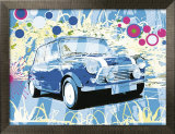 Vintage Mini Cooper Affiche par Michael Cheung